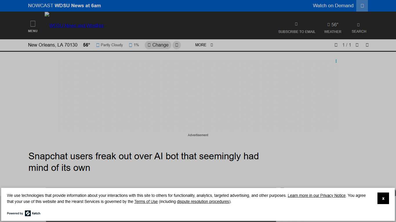 Snapchat users alarmed by AI bot's recent activity